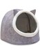 BABY SHOWER CHOCOLATE Foldable Cat and Dog Nest - Cat House Dog Bed, Cat Cave Nest Soft Warm Puppy Tent with Removable Washable Cushion Cute Pet House for Cat and Dog (Grey)