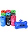Downtown Pet Supply Poop Bags for Dogs with Dispenser, 180 Count - Leak-Proof Dog Waste Bags and Bone-Shaped Dog Poop Bags Holder for Leash - Rainbow with Paw Prints, 12.5" x 8.5