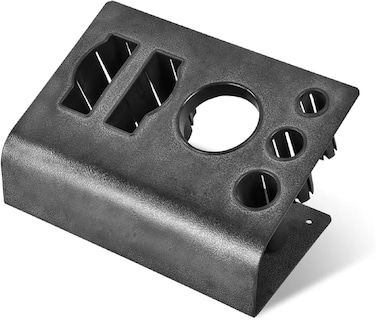 Onetech Hair Dryer Holder Countertop, Hair Dryer Organizer, Suitable For Home &amp; Professional Use, Metal, Black