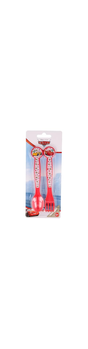 Stor 2 Pcs Pp Cutlery Set Cars Lets Race