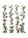 Yebazy Jinway 2PCS(16FT) Fake Rose Vine Garland Artificial Flowers Plants for Hotel Home Party Valentine's Day Garden Craft Art Decor