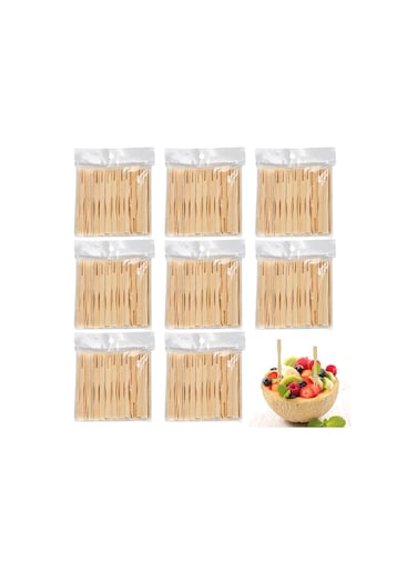 Bamboo Mini Forks - 1000 PCS Disposable Blunt End Appetizer Forks for Charcuterie Boards, Kids Safe Tiny Toothpicks for Party Fruits and Appetizers.
