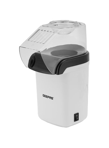 Geepas 1200W Electric Popcorn Maker &ndash; Makes Hot, Fresh, Healthy And Fat-Free Theater Style Popcorn Anytime - On/Off Switch, Attractive Design, Oil-Free Popcorn Popper - 2 Years Warranty