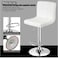 Galaxy Design Adjustable Bar Stools PU Leather Swivel Lift Kitchen Counter Pub Chair White Color Size L x W x H 40 x 40 x 110 cm Model &ndash; GDF-J201