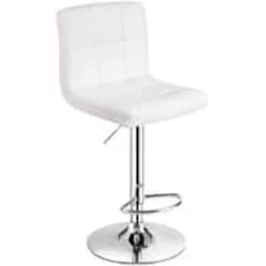 Galaxy Design Adjustable Bar Stools PU Leather Swivel Lift Kitchen Counter Pub Chair White Color Size L x W x H 40 x 40 x 110 cm Model &ndash; GDF-J201