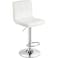 Galaxy Design Adjustable Bar Stools PU Leather Swivel Lift Kitchen Counter Pub Chair White Color Size L x W x H 40 x 40 x 110 cm Model &ndash; GDF-J201