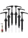 AtRyx Syrup Pump, 6 Pack Coffee Syrup Dispenser Pump, Syrup Pump Dispenser Flavor Syrup Pump Caramel Syrup Pump Replacement for adding syrup to Coffee,Tea, Soda, and cocktails (Black)