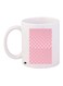 Stars Printed Coffee Mug White/Pink/Silver 11ounce