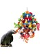 Mumoo Bear Large and Small Parrot Toy - Multicolored Wooden Blocks Tearing Toys