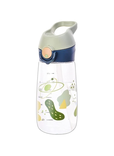 Khazna Kids Water Bottle Cute Toddler Cup with Straw Spill BPA FREE &amp; Leak Proof &amp; Easy Clean &amp; Carry Handle Leakproof Durable Plastic Drinking Bottle for Boys and Girls Child, Indoor Outdoor