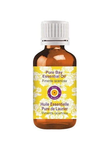 Deve Herbes Pure Bay Essential Oil (Pimenta racemosa) Steam Distilled 30ml (1 oz)
