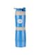 Cello Grip On Stainless Steel Sport Water Bottle, Blue, 450 ml