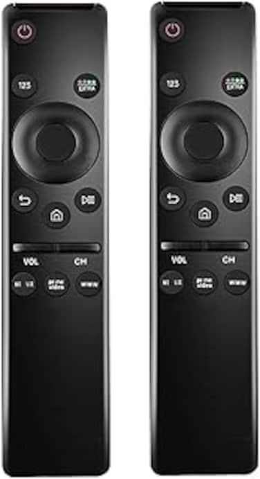 Avtbeisty [Pack of 2] Universal Remote Control Compatible for All Samsung TV LED QLED UHD SUHD HDR LCD Frame Curved Solar HDTV 4K 8K 3D Smart TVs, with Buttons for Netflix, Prime Video, WWW