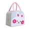 Mobcos Rabbit Smile Grey Large Capacity Insulated Lunch Bag   Waterproof &amp; Stain-Resistant Meal Tote with Advanced Temperature Retention   Durable Polyester Lunch Bag for Office &amp; School