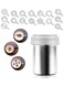 Life Chocolate Shaker Powdered Sugar Shaker Duster 16 Coffee templates Set for Cream, Powdered Sugar, Cocoa, Cappuccino, for Kitchen, Drinks, Baking
