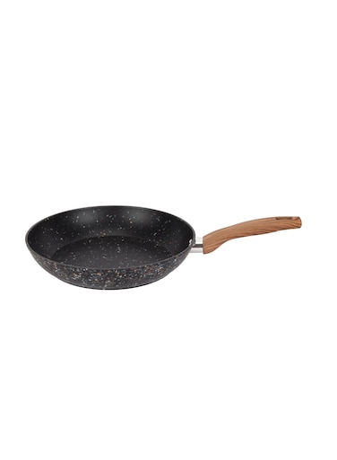 30 cm Multistone Frypan- RF12014/ Strong Forged Aluminum Body with Granite Coating and Heat Resistant Wooden Finish Handle/ Induction Bottom, Compatible with Hot Plate, Halogen, Ceramic and Gas Stovetops