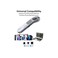 Wireless Laser Air Mouse Remote, Dual Mode Bluetooth &amp; 2.4G, for TikTok, Presentations &amp; More