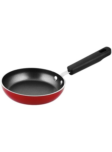 Aluminium Non Stick Mini Fry Pan With Bakelite Handle Red 12cm