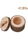 Excefore Rustic Wooden Wedding Ring Box, Elegant Ring Bearer Dish, Jewelry Storage Case for Engagements &amp; Valentine's Day