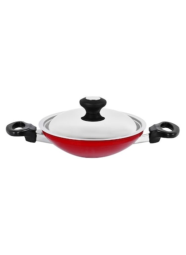 Appachatti with Stainless Steel With Lid Red 20cm