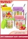 Overnight Oats Containers,For Overnight Oats Lids And Spoons,Airtight Overnight Oat Jar,Measurement Marks,Storage Container For Milk,Fruit,10oz,Set of 4