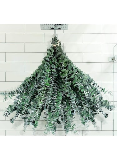 Glicrili 30 Pcs Dried Preserved Eucalyptus Stems Shower Bundle, 9oz 17" Natural Fresh Eucalyptus Plant, Real Eucalyptus Leaves Branches for Shower Vase Filler, Dried Flowers Arrangement Home Decor