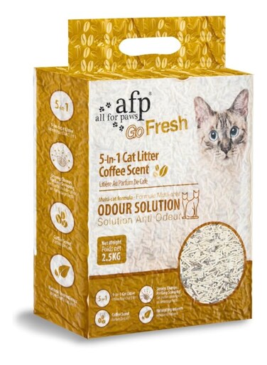 All For Paws 5-In-1 Cat Litter Coffee Scent - 2.5 KG
