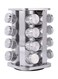 Spice Jar Rack With 360&Acirc;&deg;Rotating Clear/Silver