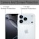 TPU Phone Case for IPhone 17 Pro Max 5G Transparent with Built-in Camera Lens Protector Slim Clear Soft Flexible Hybrid Silicone Case Cover for IPhone 17 Pro Max 5G 2025
