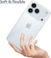 TPU Phone Case for IPhone 17 Pro Max 5G Transparent with Built-in Camera Lens Protector Slim Clear Soft Flexible Hybrid Silicone Case Cover for IPhone 17 Pro Max 5G 2025
