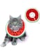 Adjustable Cat Cone Collar, Comfortable Soft Neck Cone After Surgery, Protective Elizabethan Collar for Wound Healing (Watermelon (Medium))