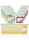 Packs Reusable Food Storage Bags, Freezer Ziplock Lunch Bags for Meats Meals, Vegetables, Fruits, Desserts, Snacks 15 Large/25 Medium/30 Small (Clear/White)