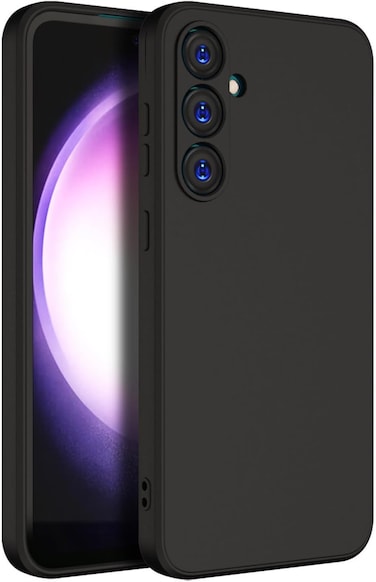 Case for Samsung Galaxy A36 5G, Liquid Gel Rubber Bumper Case with Soft Microfiber Lining Cushion Slim Shockproof Protective with Camera Protection Cover for Samsung Galaxy A36 2025 (Black)