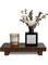 Wooden Counter Organizer Tray, 9x6x1.5 inch, Decorative Display Stand for Bathroom Kitchen (Walnut)