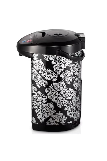 Electric Kettle with LED Display, 6.8L, 800W, Damask Pattern Design.