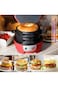 Sandwich &amp; Burger Maker, Panini Press with Egg Rings, Timer &amp; Non-Stick Plates &ndash; Fast &amp; Easy Use