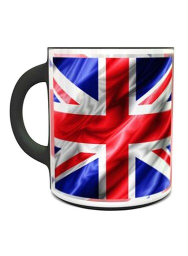 Heat Sensitive England Flag Magic Coffee Mug Blue/Red/White