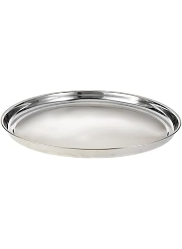 Royalford Group Round TrayStainless Steel Material, Silver, RF5344