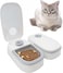 Automatic 2 Meals Cat Feeder Auto-On Smart Pet Feeder Dry and Wet Food Dispenser with 48-Hour Timer Tamper Resistant Design