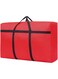 Homarket Extra Large Storage Bag for Moving - Heavy Duty Oxford Water-Resistant Storage Bag Organizer with Reinforced Handles &amp; Zippers for Travelling/Camping (Red 125L)