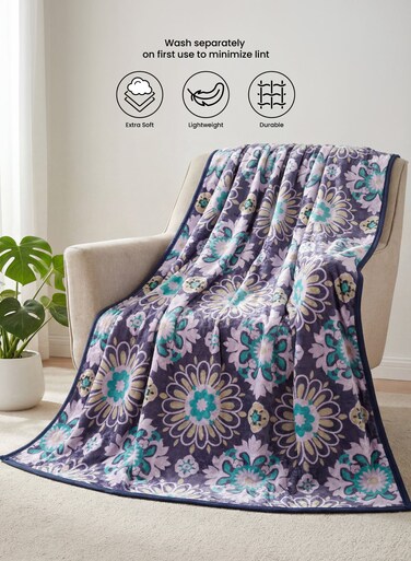 Para John Warmee Flannel Fleece Blanket &acirc;&euro;&ldquo; Ultra Soft Polyester Double Bed Blanket 220&Atilde;&mdash;240 cm