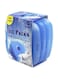 WORLD-BIO Ice Freezer Packs for Lunch Box Cooler, Reusable Cool Refreeze Blocks for Lunch Bags, Keeps Food Cold &amp; Fresh - Ideal for Kids School Lunch Boxes, Office/Picnic Lunch Set of 4, Blue