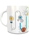 Impress Ceramic Coffee Mug with Idea to Success Chart Design, White