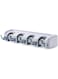 ZTO Mop and Broom Holder and Garden Tool Organizer, Wall Mounted 4 Ball Slots with 5 hooks Storage Rack