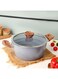 26cm Essential Casserole Non-Stick Aluminum Cookware with Granite Coating