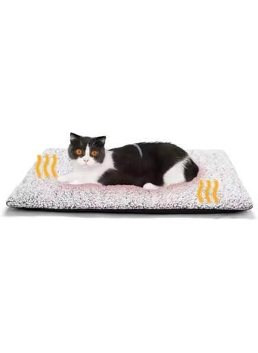 Self Warming Cat Bed   Self Heating Cat Dog Mat 24x18 Inch Extra Warm Thermal Pad for Indoor Outdoor Use Removable Washable Cover and Non-Slip Bottom
