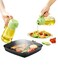 in 1 Oil Sprayer for Cooking,16oz/470ml Glass Oil Spray Bottle with Pourer,Food-grade Oil Dispenser and Oil Sprayer for Kitchen,Salad,Frying,BBQ (Green)