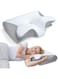 Memory Foam Cervical Pillow, 2 in 1 Ergonomic Contour Orthopedic Pillow for Neck Pain, Contoured Support Pillows for Side Back Stomach Sleepers