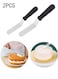 2 Pcs Stainless Steel Cake Icing Spatula Cake Decorating Frosting Offset Spatula, 10.4inch&iuml;&frac14;&OElig;12.4inch