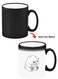 Color Changing Heat Sensitive Ceramic Mug, Image Revealed When HOT Liquid is Added! Panda writing